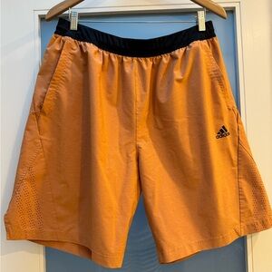 Adidas Men’s athletic shorts orange size XL